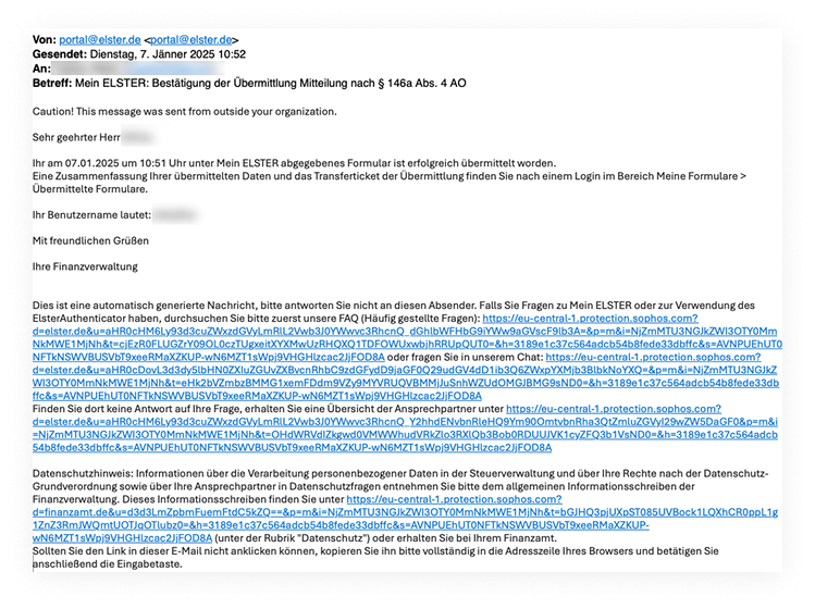 MeinElster_Email-Bestätigung